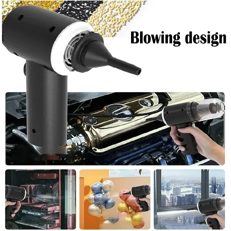 Wireless Car Vacuum Cleaner USB Charging 1200mAh Portable Cleaning