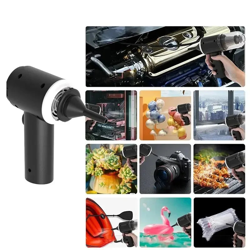 Wireless Car Vacuum Cleaner USB Charging 1200mAh Portable Cleaning