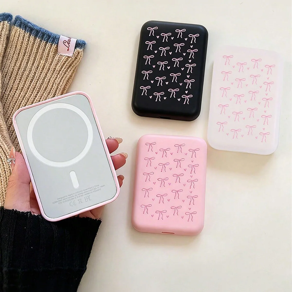 Cute  Protective Cases, Compatible with Magsafe Power Banks, Tpu Shockproof Protective Cases, Compatible with iPhone 18/17/16/15/14/13/12/11 (Only the Case, Battery Not Included).