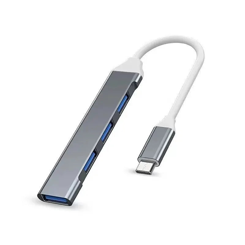 4-Port Multi-Splitter Type C Hub USB Adapter OTG for Xiaomi Lenovo MacBook 13 15